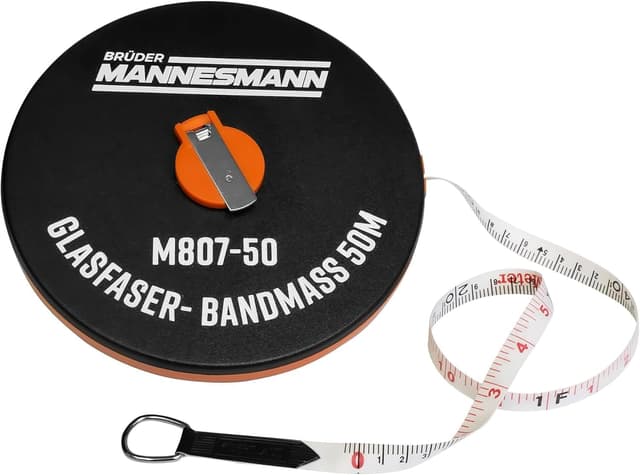 Detalle de Cinta metrica 50 m con nastro vibra-vidrio (One for All) per misurazioni fai-da-te