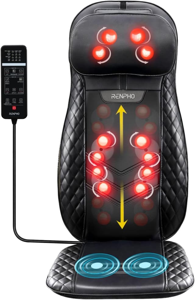 Detalle de RENPHO Back Massager with Heat for shiatsu