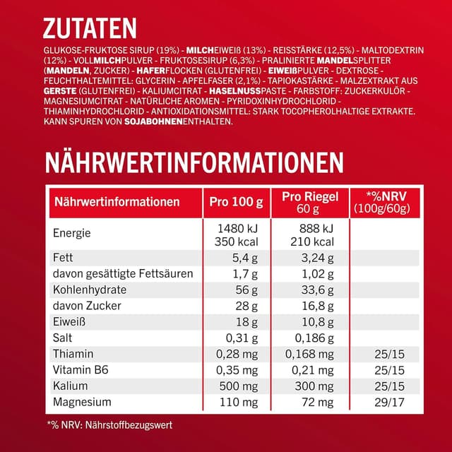 Detalle de Enervit Performance Bar Apple Energieriegel mit Apfelgeschmack – 12 Riegel