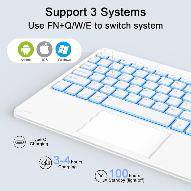 Thumbnail 2 de SOPPY Portable Bluetooth Keyboard UK Layout