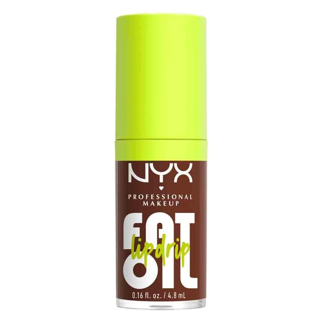 Detalle 2 de NYX Professional Makeup Fat Oil Lip Drip Lipgloss „Livin' the Cream“ – feuchtigkeitsspendend, intensiver Glanz