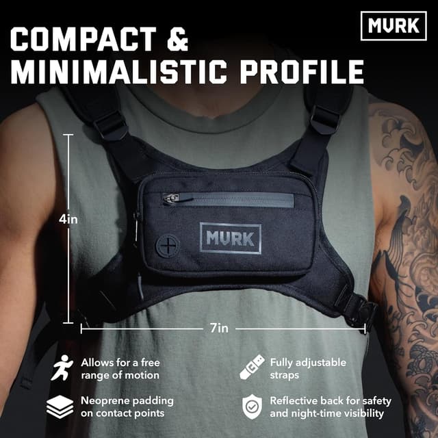 Thumbnail 2 de MVRK Water Resistant Chest Pack running vest