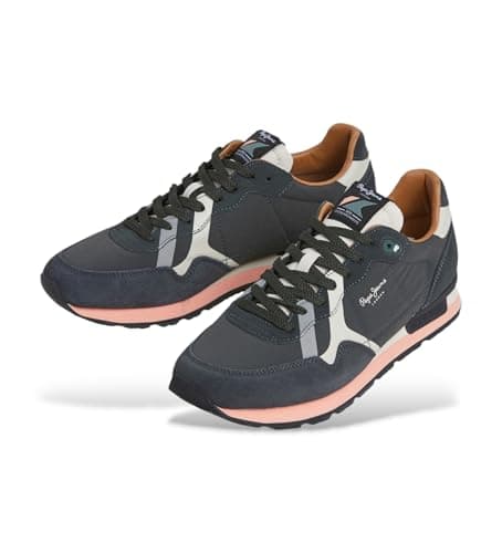 Thumbnail 1 de Pepe Jeans Zapatillas Brit Prints piel negro 👟