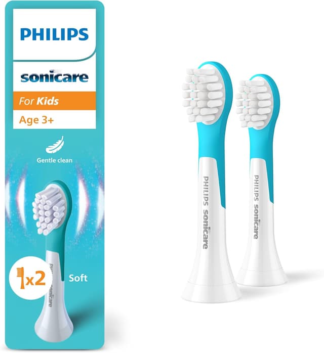 Detalle de Philips Sonicare for Kids HX6032/90 genuine replacement brush heads (2-pack) for ages 3+