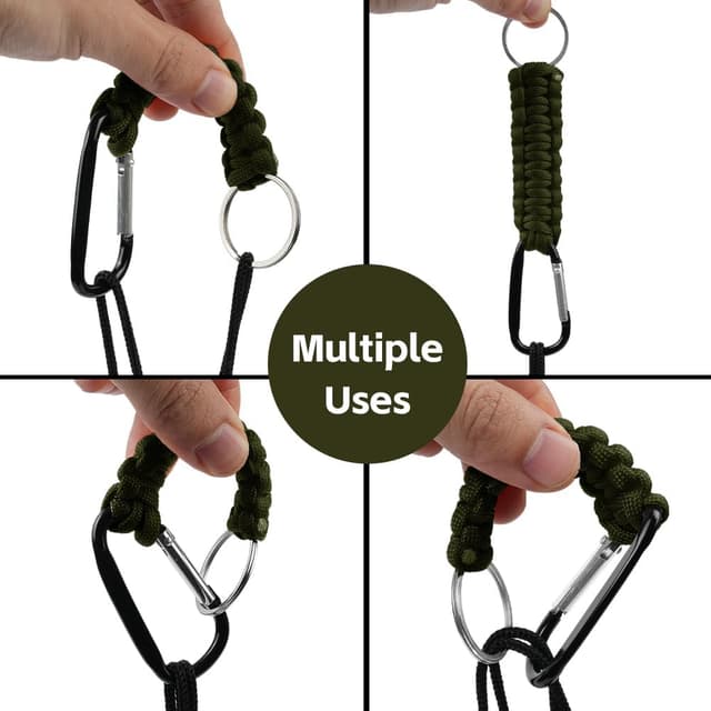 Thumbnail 3 de OFFCUP Mousqueton Tressé Paracorde 15 cm Porte-clés