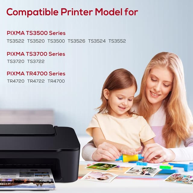 Detalle de PG-275XL / CL-276XL Compatible Ink Cartridges (275XL & 276XL) 2-Pack for Canon PIXMA TS/ TR Printers