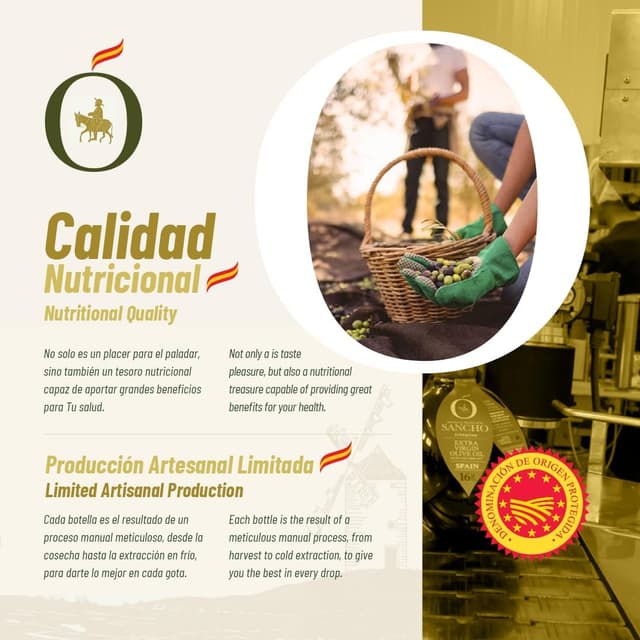 Thumbnail 4 de Aceite de Oliva Virgen Extra Picual con Cornicabra 🌿 Sancho Gourmet