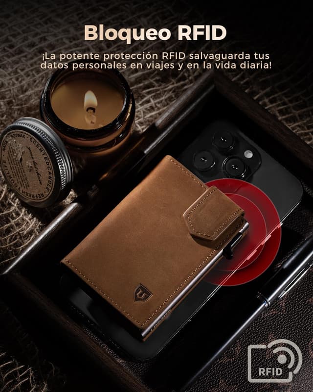 Thumbnail 5 de LORZOR Cartera Hombre con RFID y Monedero