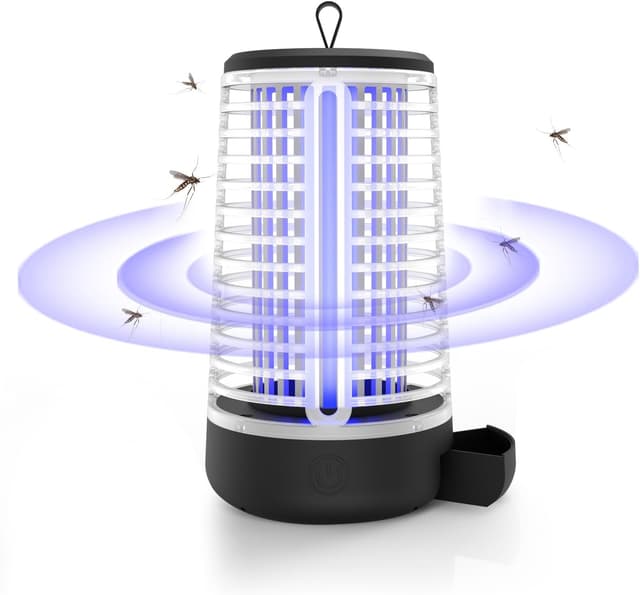 Detalle de Lampada antizanzare elettrica 360° UV ricaricabile Lampe Anti Moustique (395 nm)