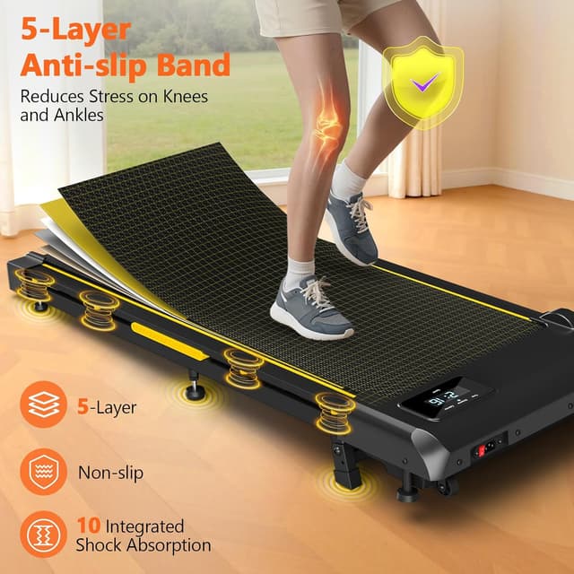 Detalle de Walking pad treadmill 1-12KM/H, 9% incline