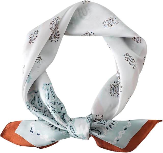 Detalle de MAIRY Satin Paisley Hijab & Head Scarf (70 x 70cm) for Women and Girls