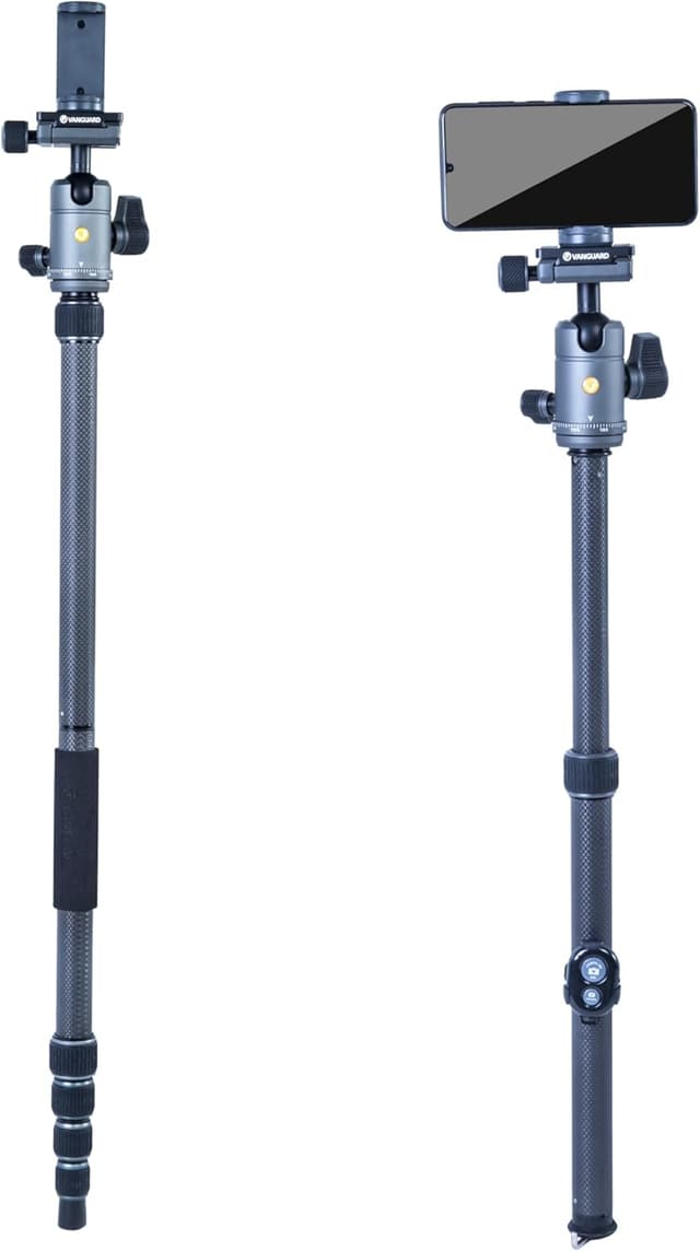 Detalle de Vanguard Veo 3GO 204AB Reisestativ mit Kugelkopf – kompakt & reisefreundlich