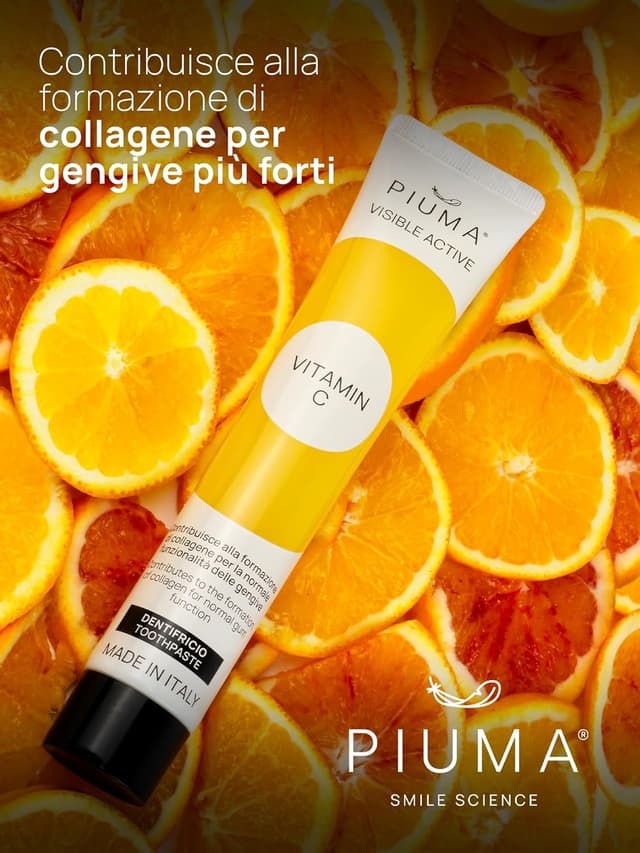 Detalle 2 de PIUMA dentifricio alla vitamina C, 75 ml