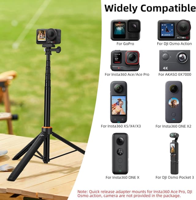 Thumbnail 3 de 53.5" Selfie Stick Tripod for DJI Osmo Pocket 3