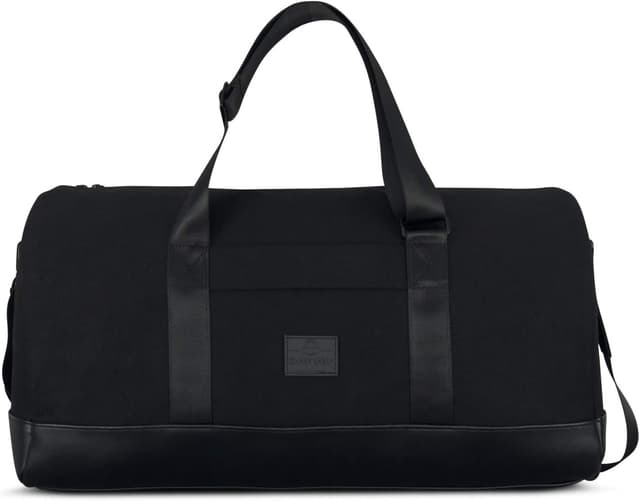 Detalle de JOHNNY URBAN Paul borsa da viaggio unisex in tela robusta e pelle sintetica vegana, idrorepellente