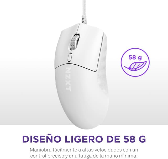 Detalle 2 de NZXT Lift 2 Symm | Ratón Ligero para Juegos