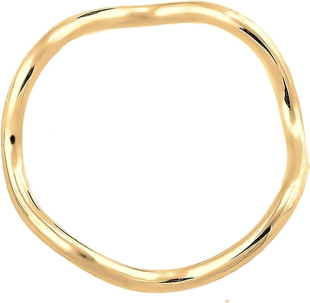 Thumbnail 2 de Elli Ring Wellen Minimal Geo 925 Silber vergoldet 📷
