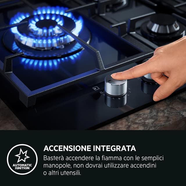 Thumbnail 4 de AEG HGB64400SM Piano cottura gas 60 cm