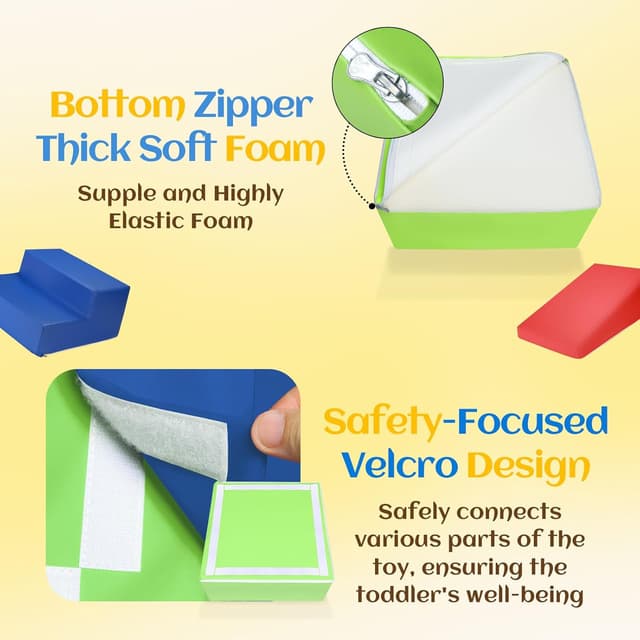 Detalle de JungleDove 4‑piece Soft Play Set for Toddlers