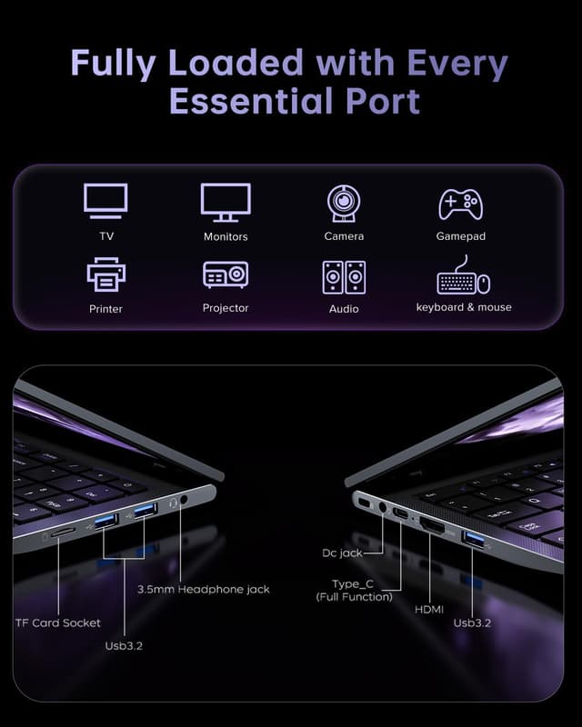 Thumbnail 6 de ACEMAGIC 2026 Gaming Notebook da 15,6" FHD con Ryzen 7 5825U, 16GB RAM e SSD da 1 TB