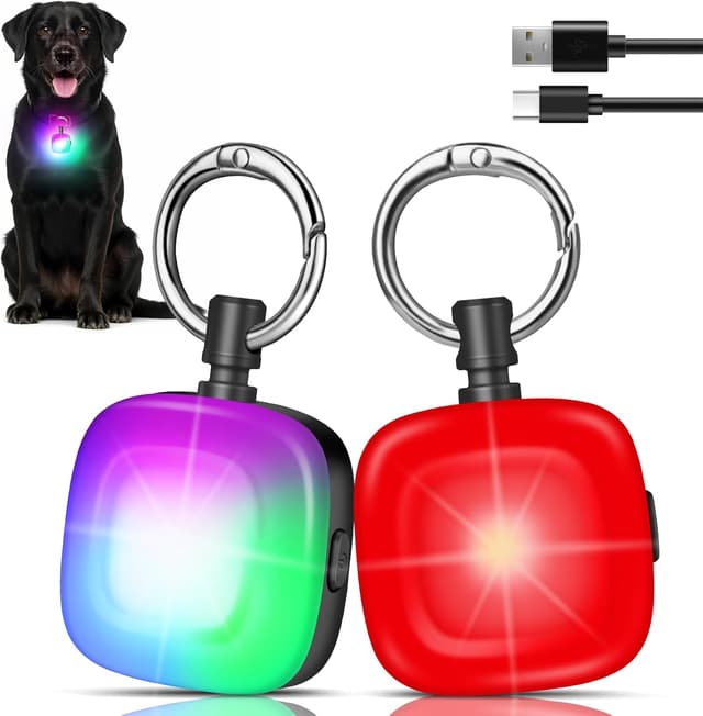 Imagen de MonHall 2er Hundelicht 800 mAh USB-C wiederaufladbar en OfertitasTOP