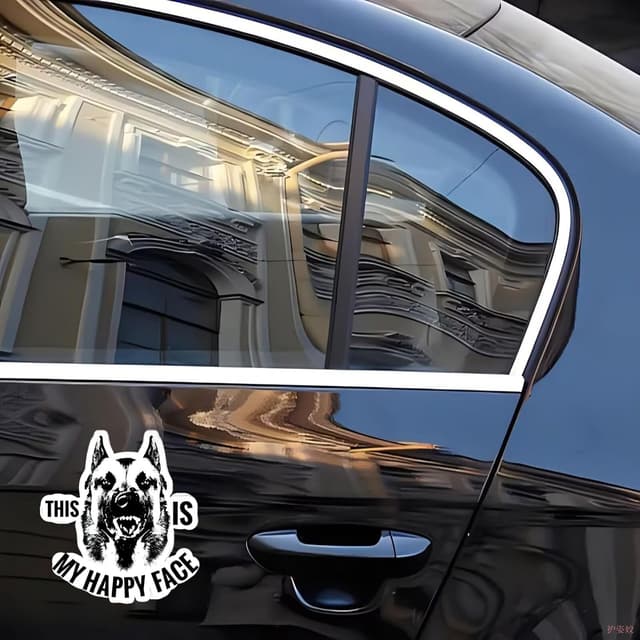 Thumbnail 1 de Belgische Malinois Autoaufkleber 18 cm