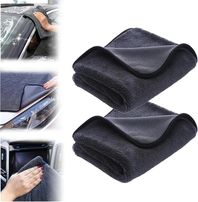 Detalle de Generisch Ultra-Wipes Trockentuch „Water Jake Wundertuch“ – Mikrofaser-Handtuch für Duschkabine, Auto & Camping (2er)