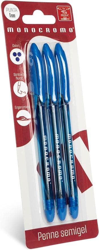 Imagen de Pigna Bolígrafo Semi-Gel Azul (3 Uds.) ✍️ en OfertitasTOP