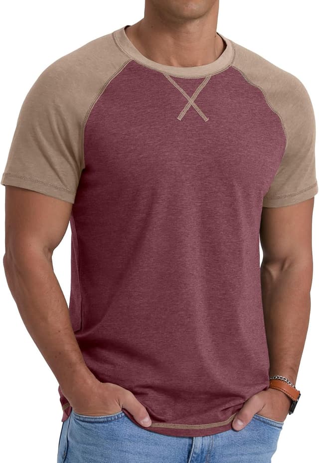Detalle 2 de QIXING Herren T-Shirt Baumwolle 95%