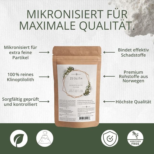 Thumbnail 5 de Nordic Pure Zeolith Pulver 1000g