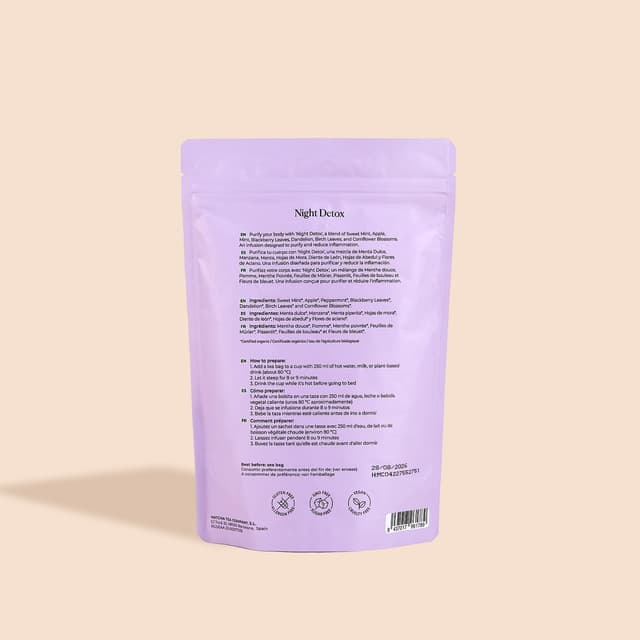 Detalle 2 de Matcha & CO Infusión Night Detox 30 dosis