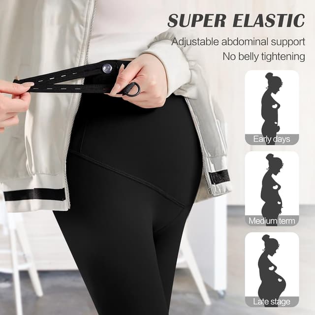 Thumbnail 1 de beifon Umstandsleggings Thermo High Waist mit Futter für Schwangerschaften