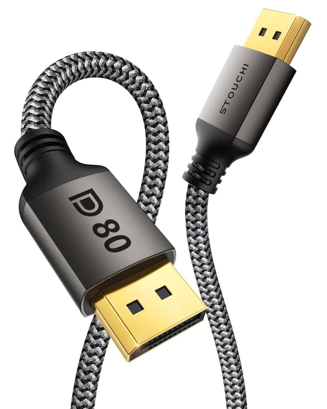 Detalle de Stouchi DisplayPort 2.1 80Gbps Cable 🔌