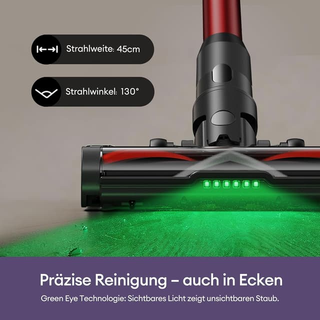 Detalle 2 de Ultenic Akku Staubsauger 55000 Pa, 600 W