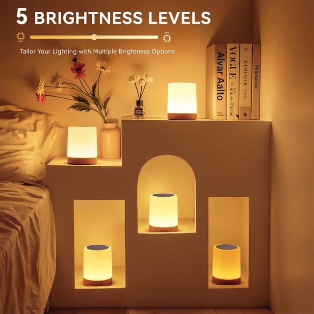 Thumbnail 4 de Auxmir Night Light 3000mAh rechargeable bedside lamp ๐