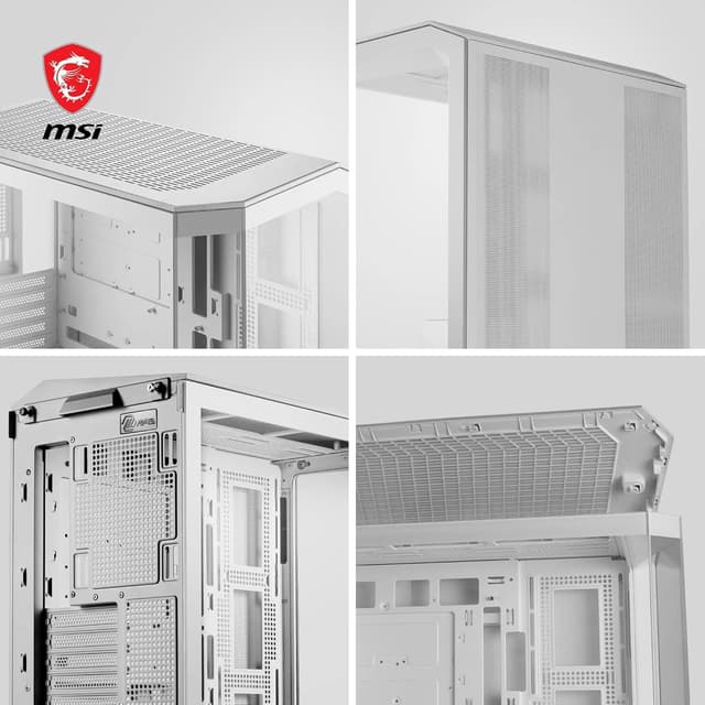 Detalle 1 de MSI MAG PANO M100L PZ White boîtier Micro-ATX