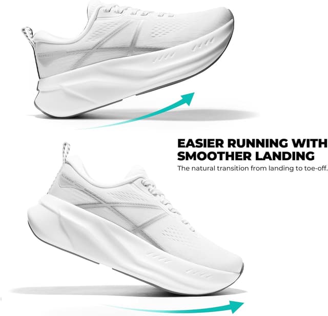 Detalle de ALLSWIFIT Women’s Road Running Shoes Cushion Non-Slip Lightweight Arch Support (Active5K)