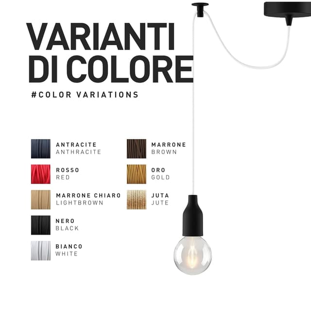 Thumbnail 6 de smartect Cavo elettrico tessile vintage marrone chiaro, bipolare (2 x 0.75mm²) da 10 metri