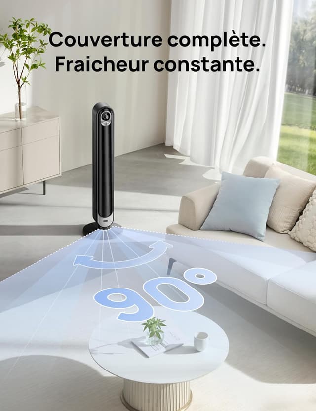 Thumbnail 4 de DREO Ventilateur colonne 106 cm silencieux, 9 vitesses đŹ