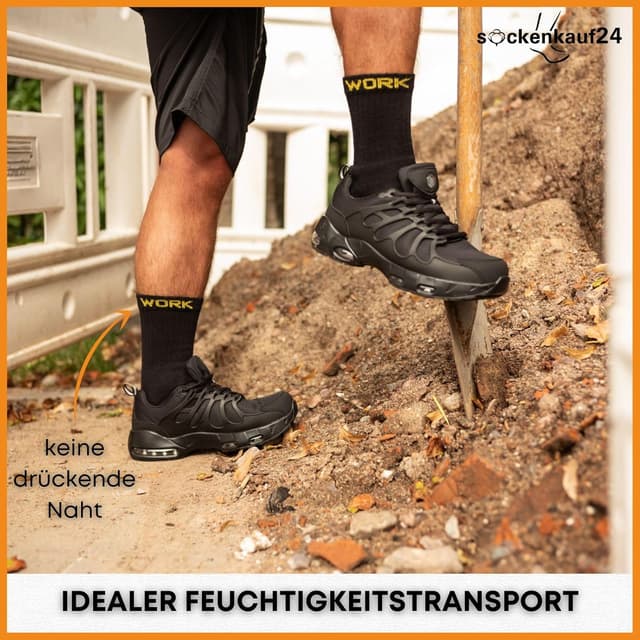Detalle 1 de Herren Arbeitssocken WORK 10 oder 20 Paar
