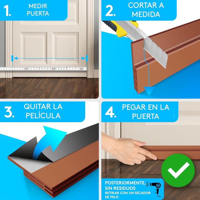 Thumbnail 6 de SilverRack Burlete Puerta 1 m Marrón