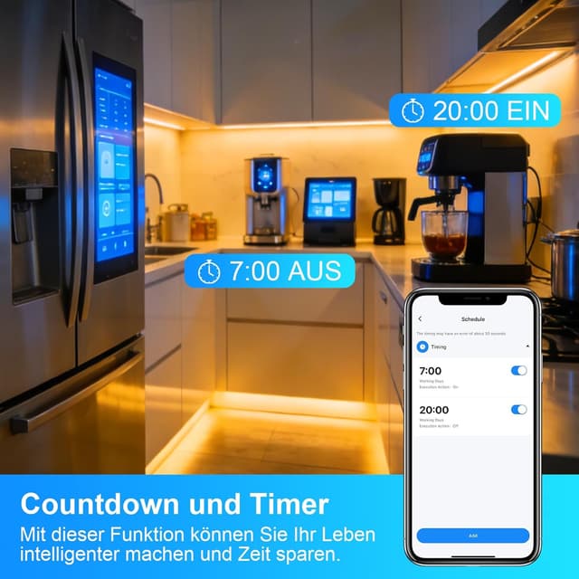 Detalle de ANTELA WLAN Smart Steckdose AI 16A 3680W 4er-Set