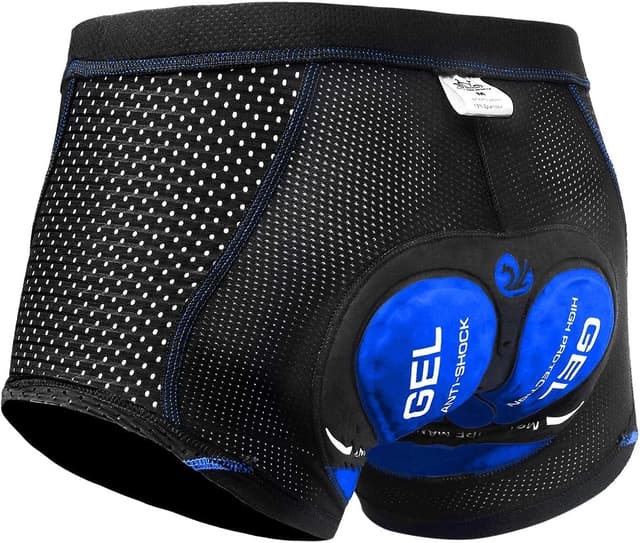 Detalle de X-TIGER Boxer da ciclismo da uomo con imbottitura 5D e gel, traspirante