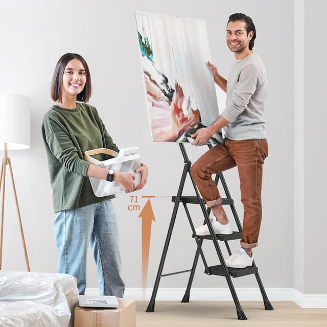 Thumbnail 2 de HBTower Trittleiter 3 Stufen 228 kg đȘ