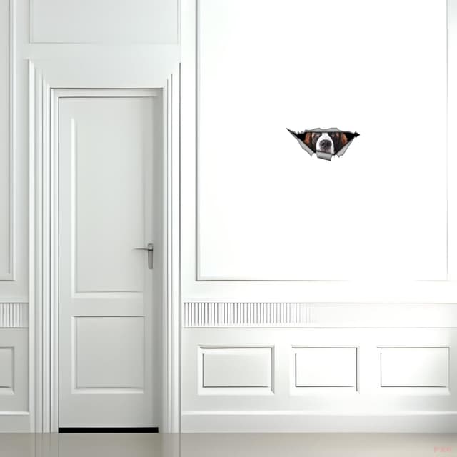 Detalle 1 de TIZIKJ Autoaufkleber Bernhardiner 22 cm