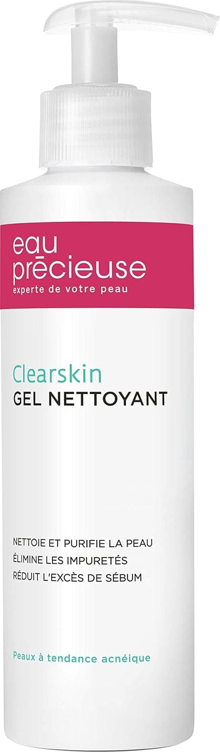 Detalle de Eau Précieuse Clearskin – Gel Nettoyant purifiant à l’acide salicylique, peaux à tendance acnéique, 200 ml
