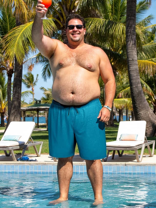 Detalle 2 de Arcweg Men’s Plus Size Long Swim Shorts with Compression Liner & Zipper Pocket (2XL–6XL)