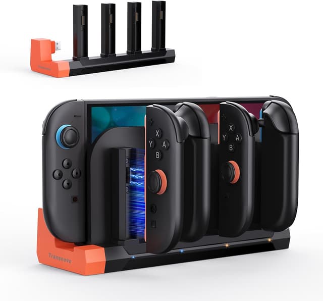 Detalle de TRANSNOVO Quad Joycon Station 4 ports