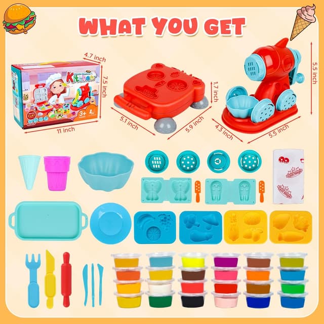 Detalle de Jovicos Dough Tools 51-piece set for kids
