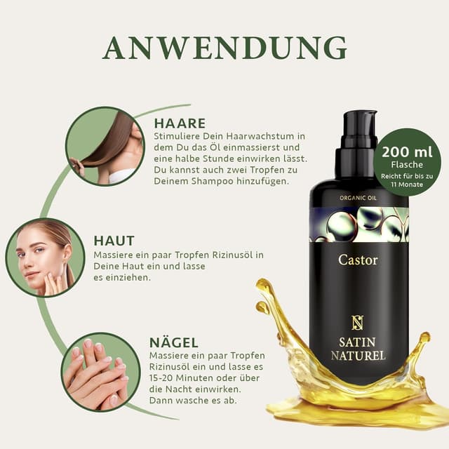 Thumbnail 6 de Satin Naturel Rizinusöl 200ml